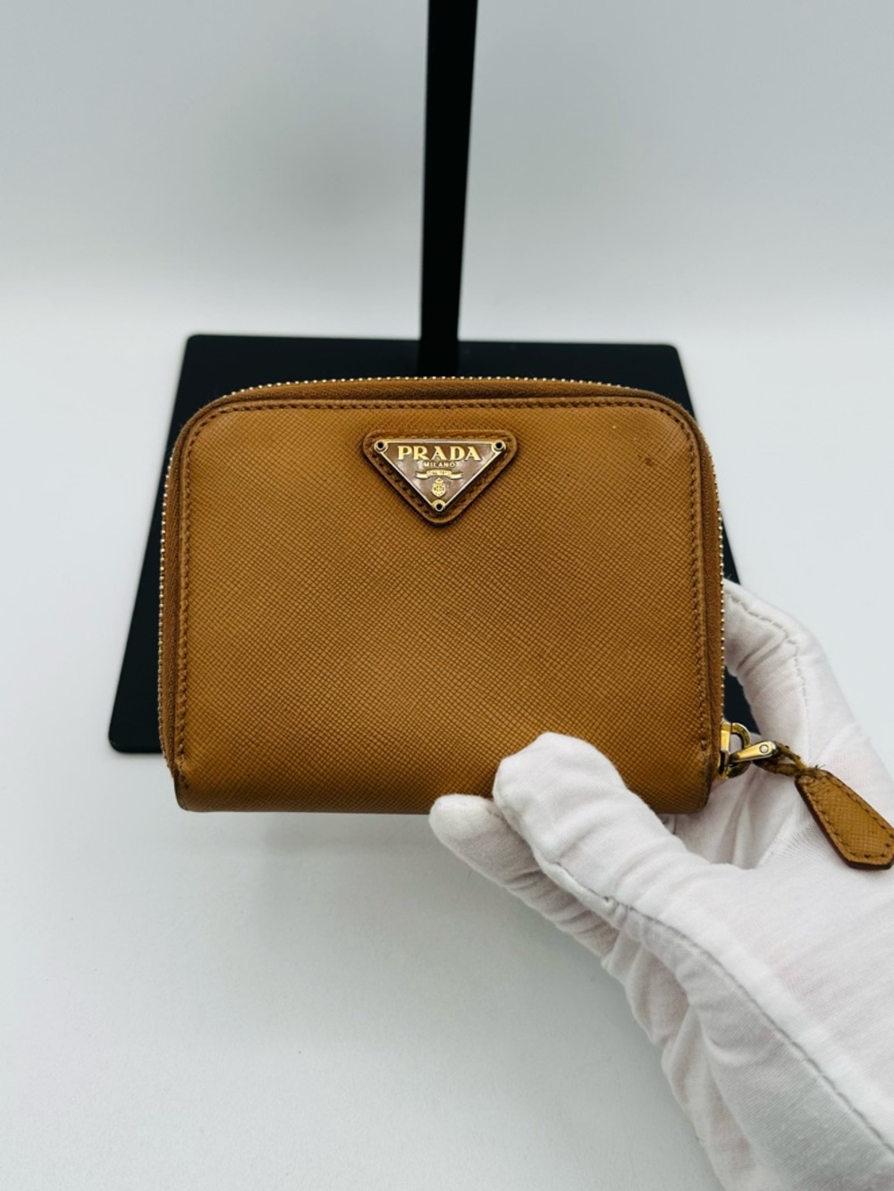 Prada Saffiano Zip Wallet